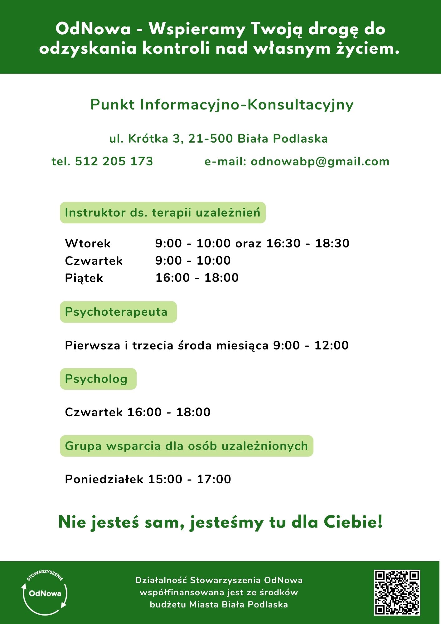 Punkt Informacyjno-Konsultacyjny harmonogram